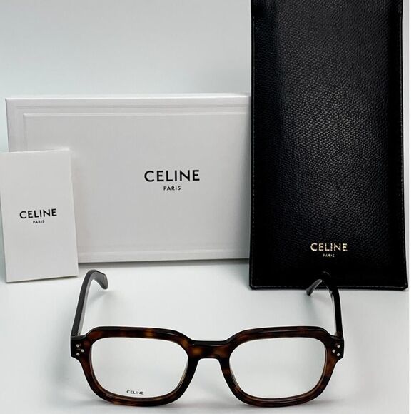 NEW Celine CL50097I 53052 Dark Havana Unisex Authentic - Picture 1 of 10
